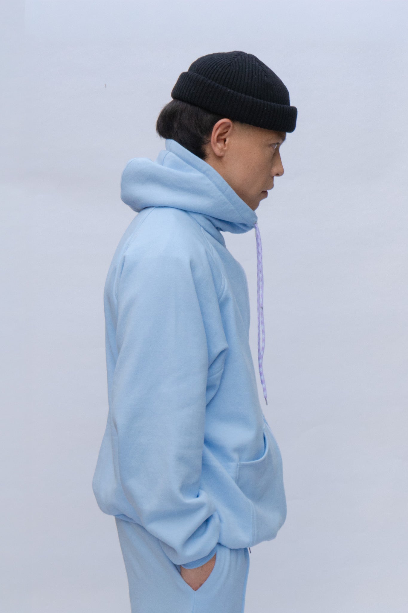 Commuter Zip Hoodie celeste