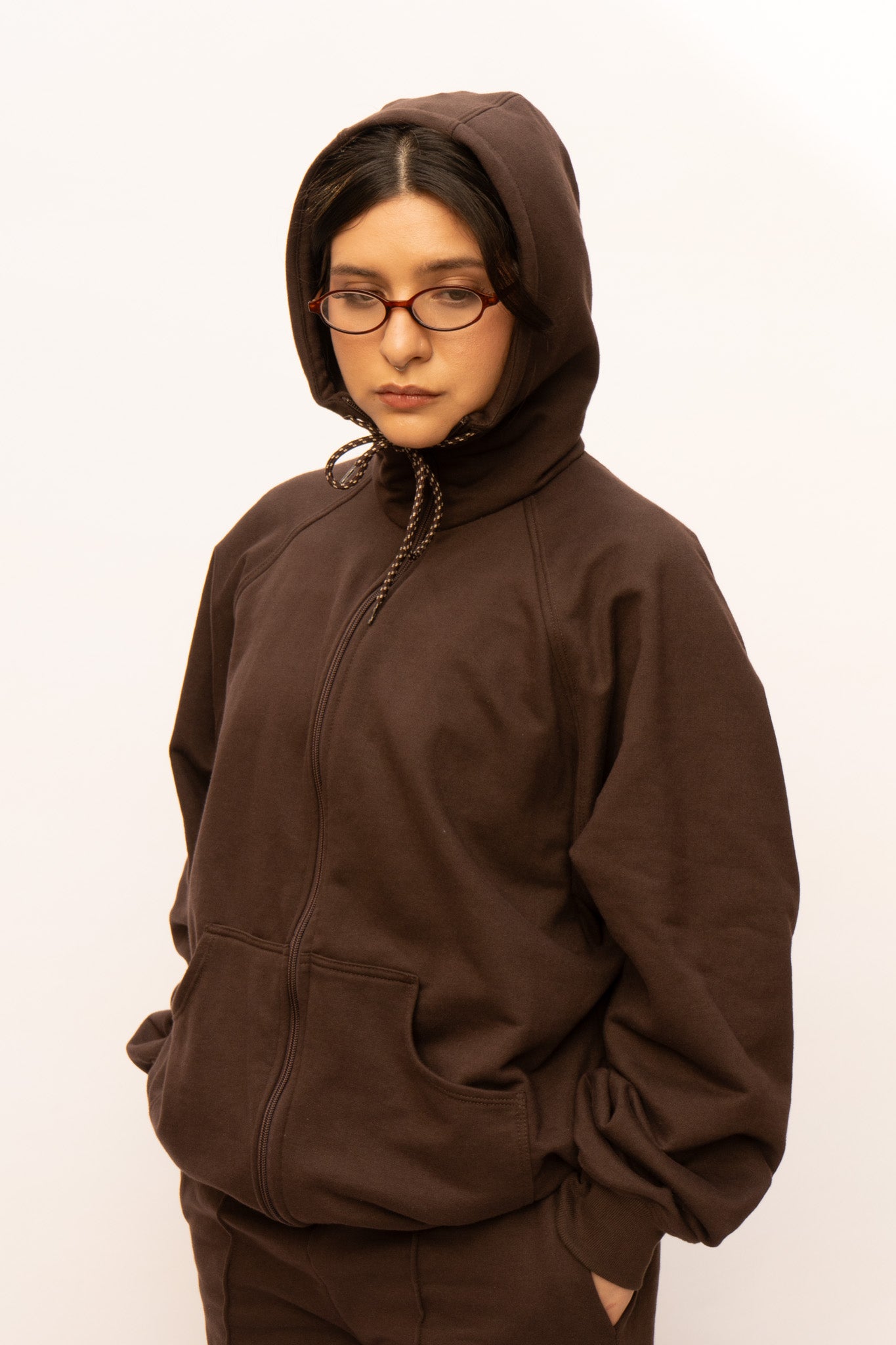 Commuter Zip Hoodie Café