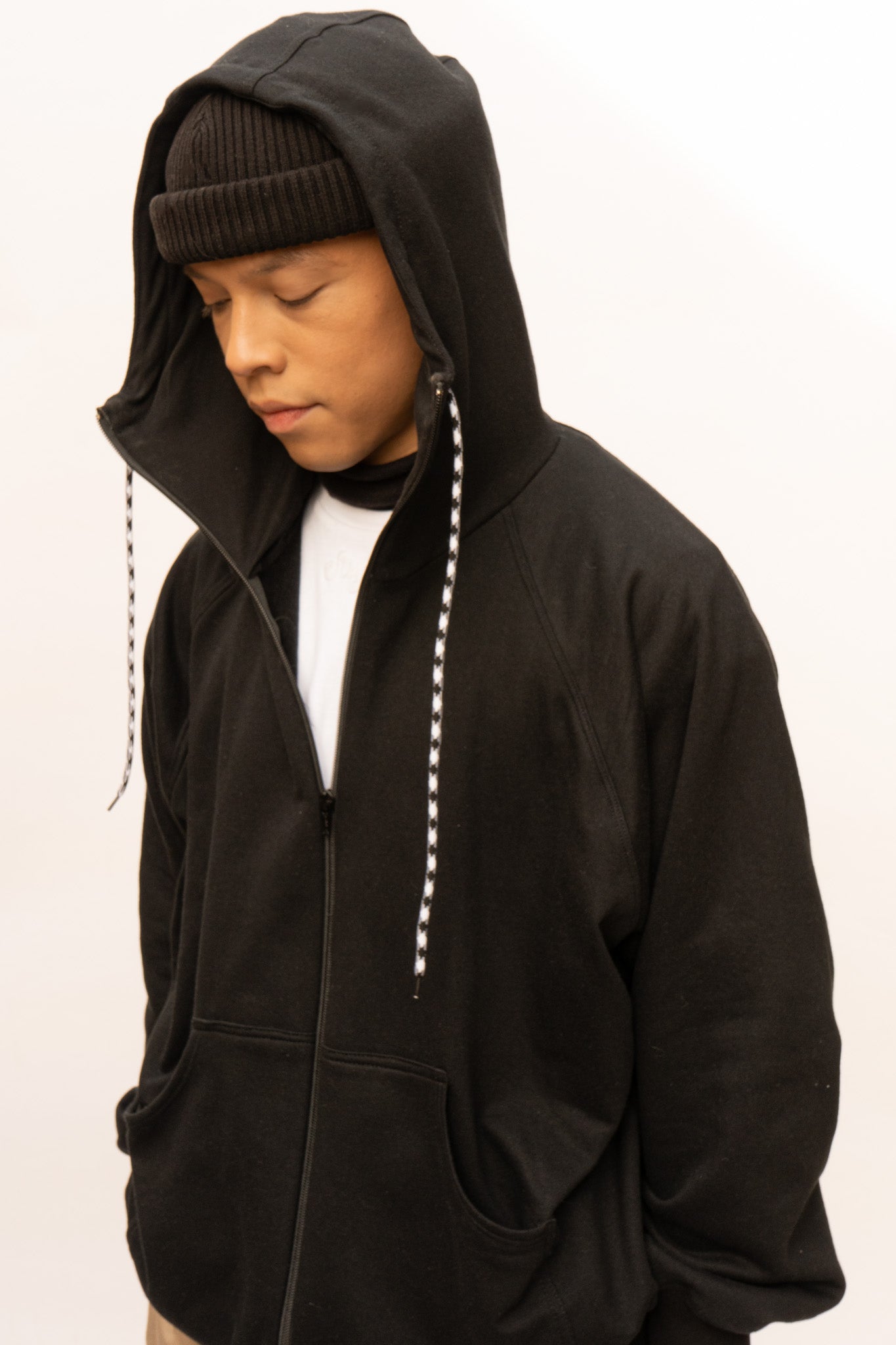 Commuter Zip Hoodie negro