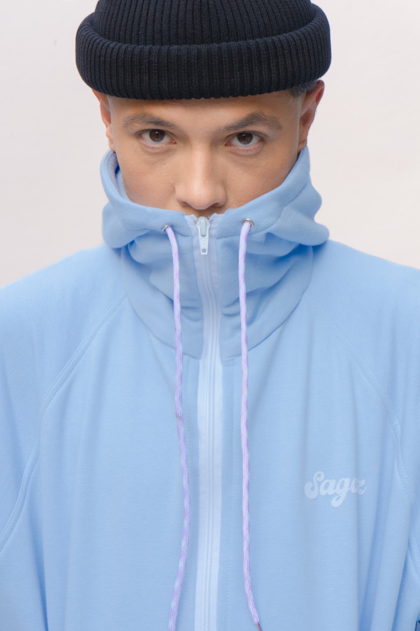 Commuter Zip Hoodie celeste