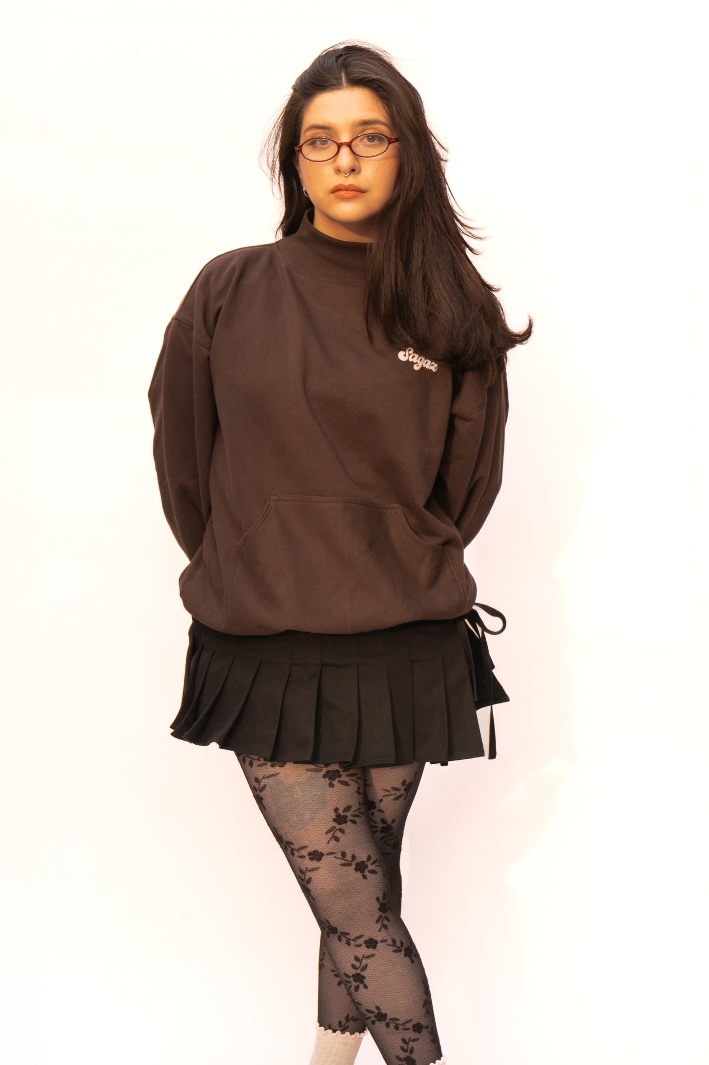 Pleated skirt black