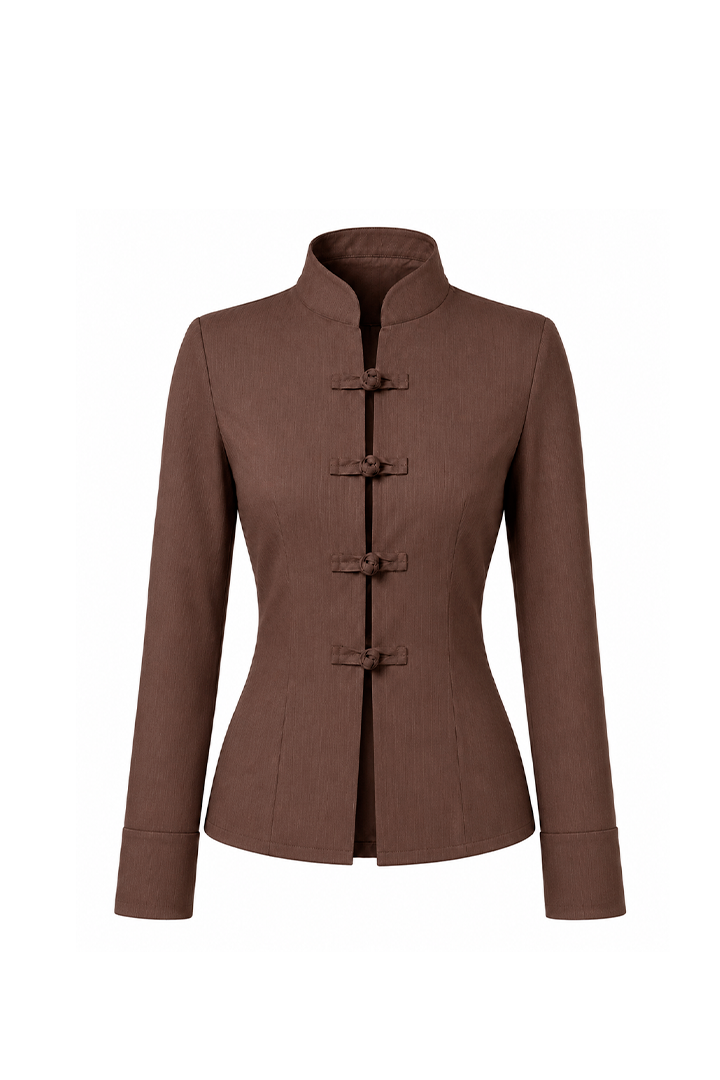 Tailored "Knot" Shirt Brown