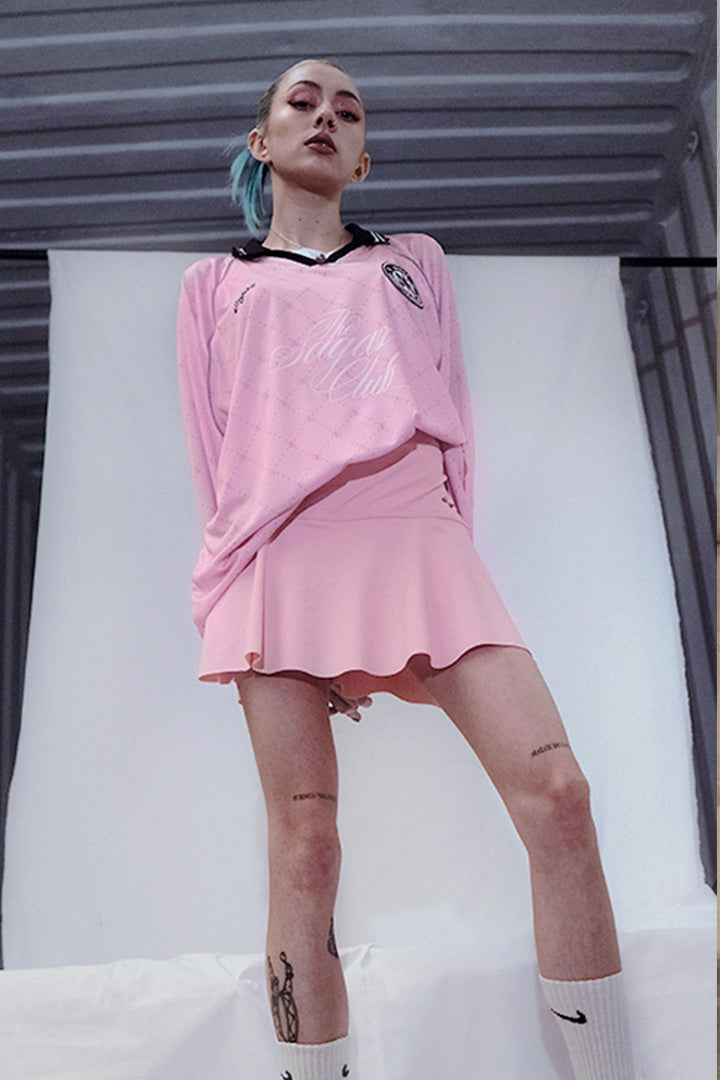 Camiseta Manga Larga Rosada