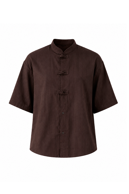 Oversize "Knot" Shirt brown