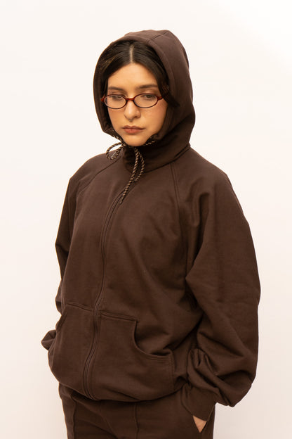 Commuter Zip Hoodie Café