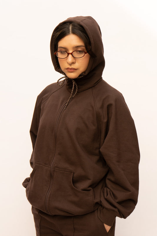 Commuter Zip Hoodie Café