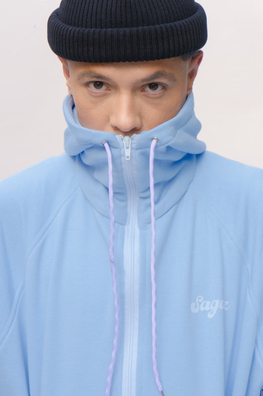 Commuter Zip Hoodie celeste