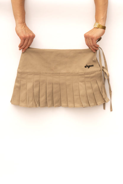 2 piece skirt and pants beige
