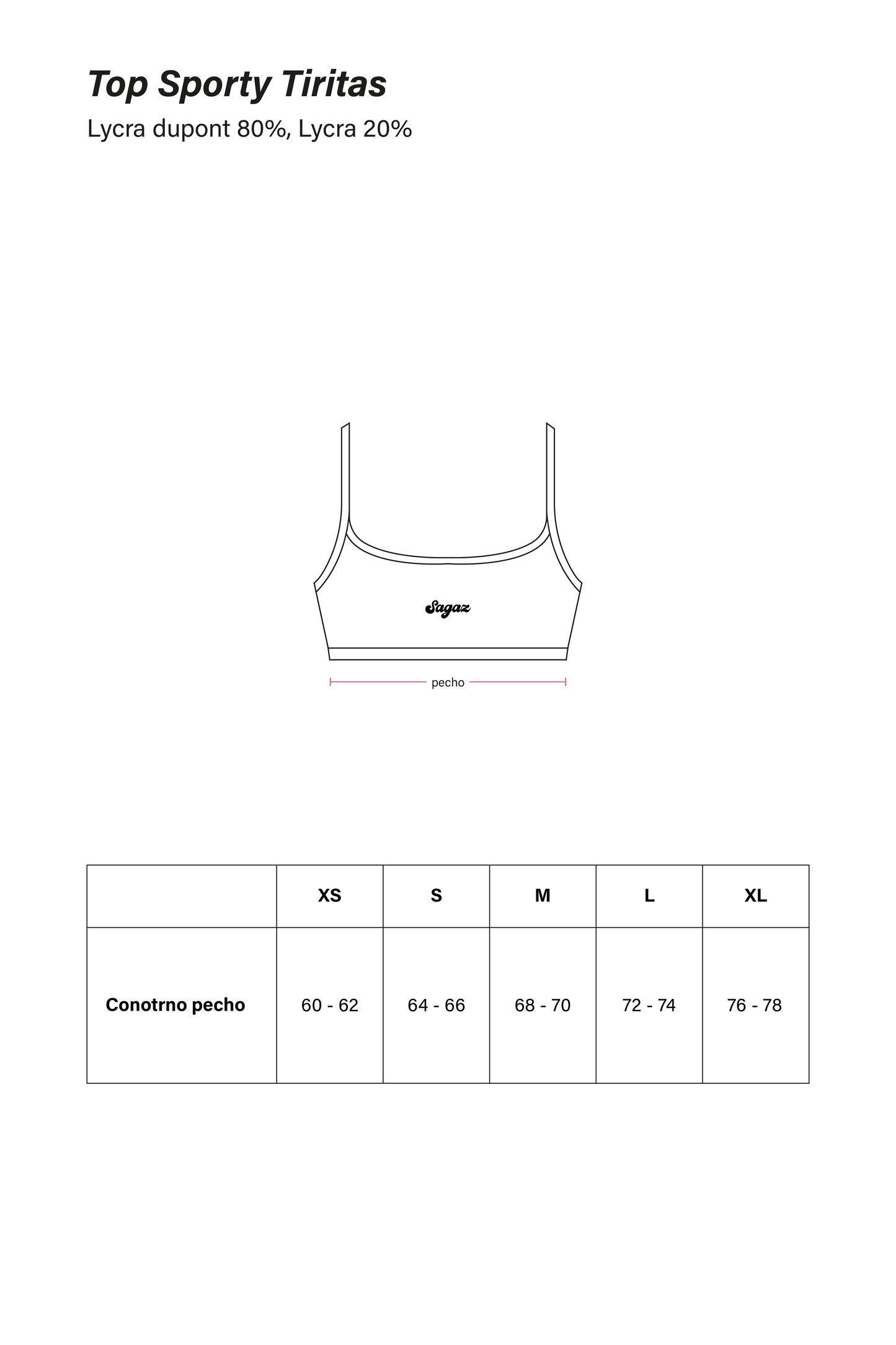 Top Sporty tiritas celeste con blanco