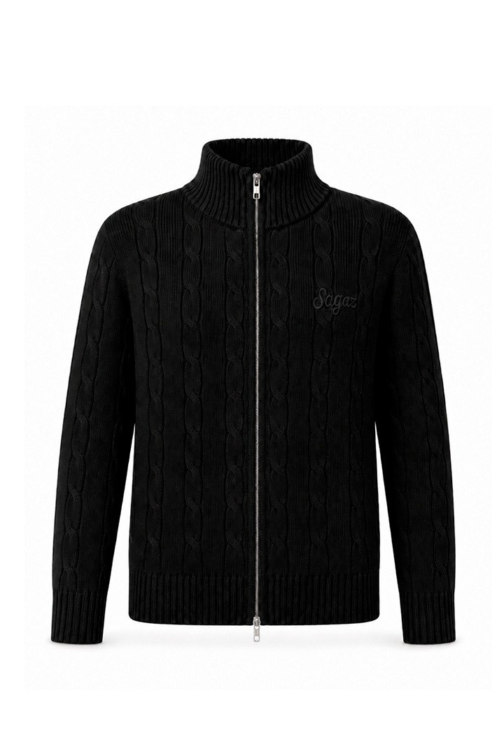 Musubi Zip Sweater black