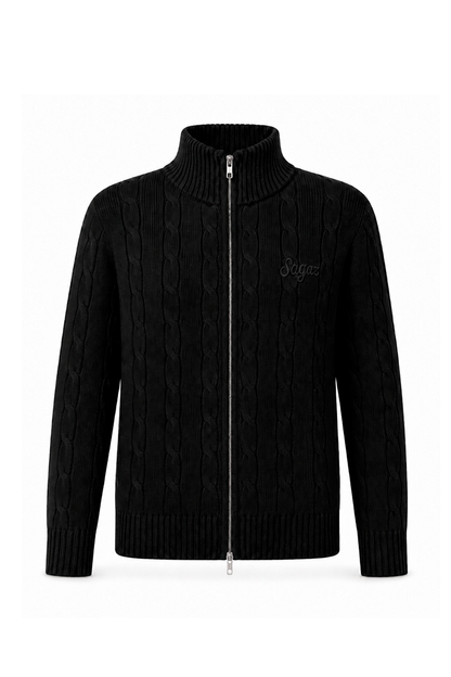 Musubi Zip Sweater black