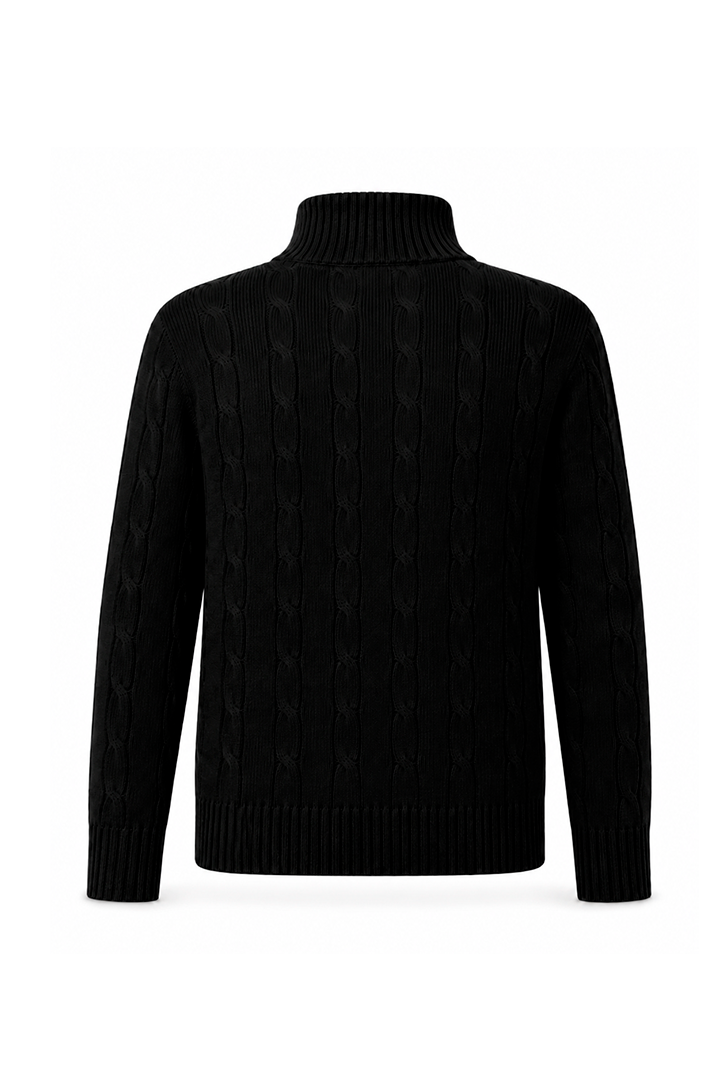 Musubi Zip Sweater black