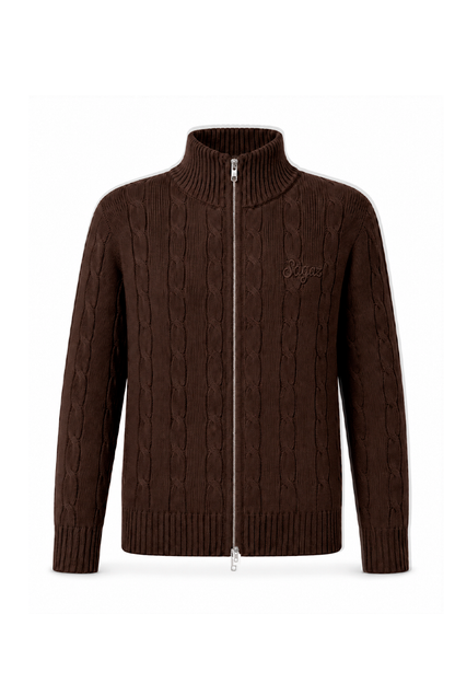 Musubi Zip Sweater brown