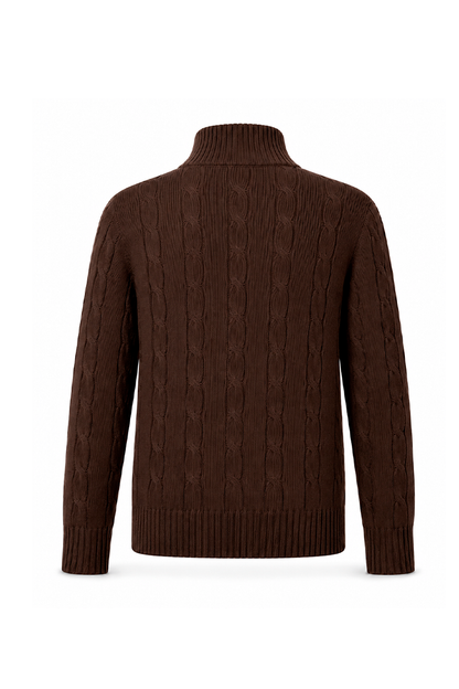 Musubi Zip Sweater brown