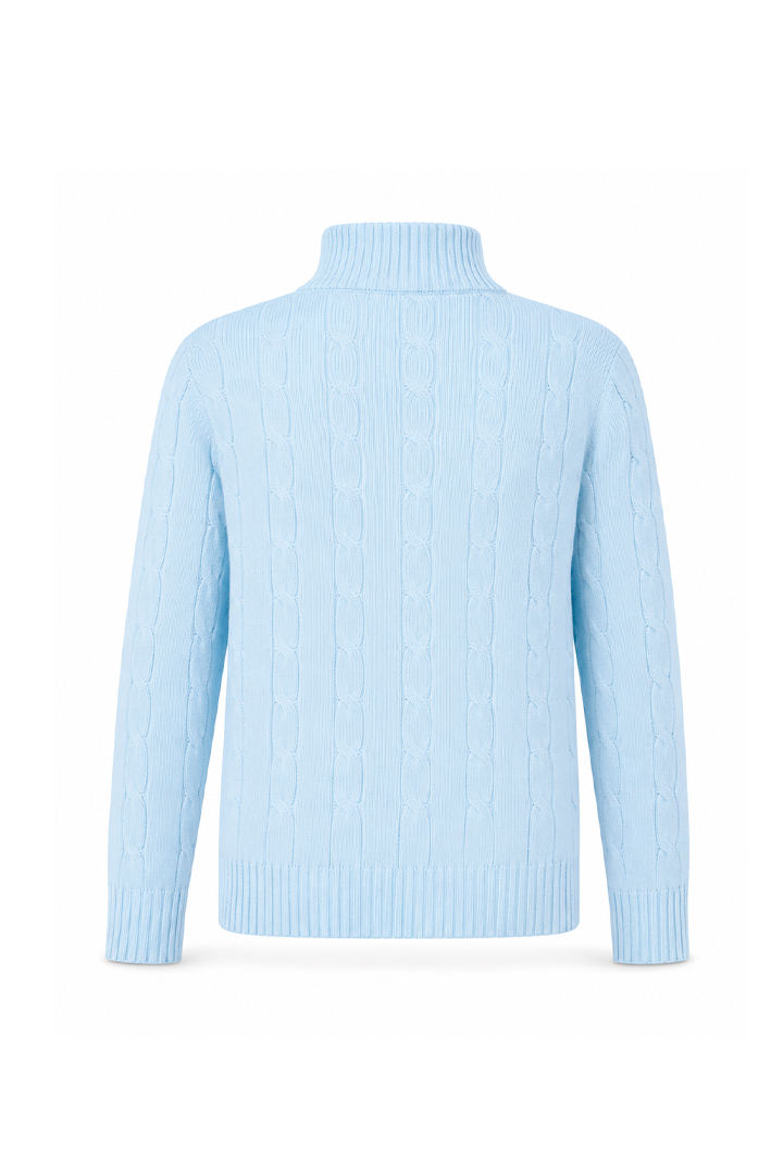 Musubi Zip Sweater baby blue
