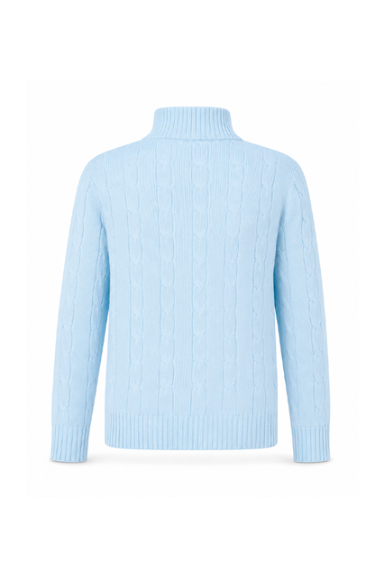 Musubi Zip Sweater baby blue