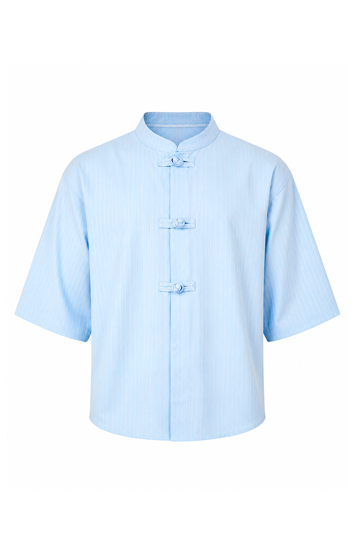 Oversize "Knot" Shirt baby blue