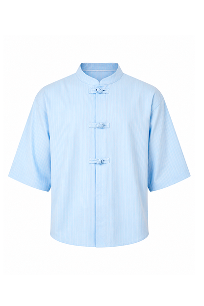 Oversize "Knot" Shirt baby blue