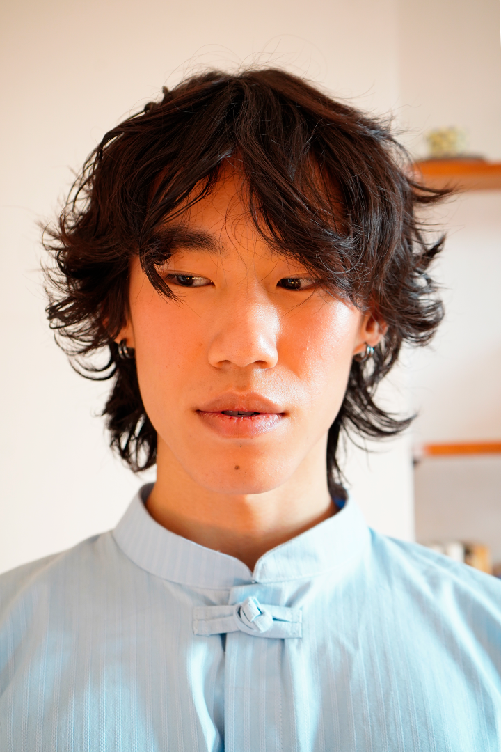 Oversize "Knot" Shirt baby blue