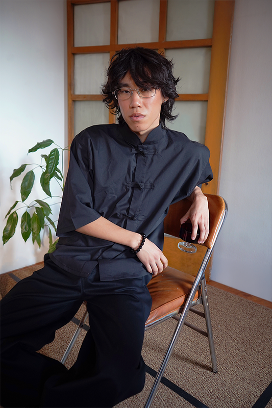 Oversize "Knot" Shirt black