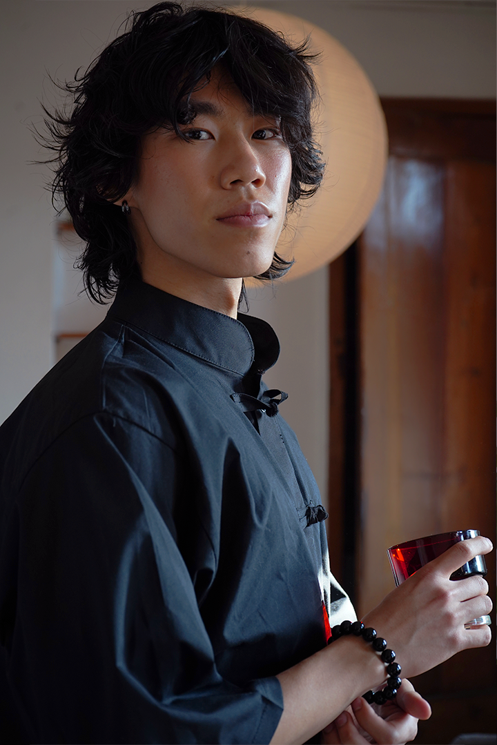 Oversize "Knot" Shirt black