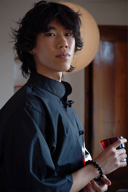 Oversize "Knot" Shirt black