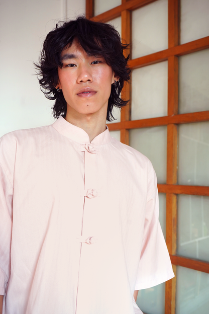 Oversize "Knot" Shirt rose