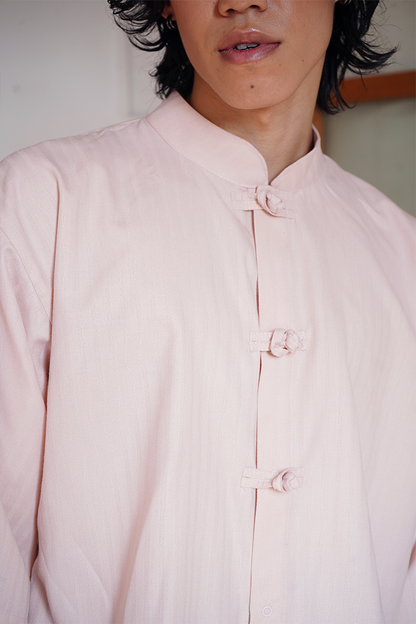 Oversize "Knot" Shirt rose