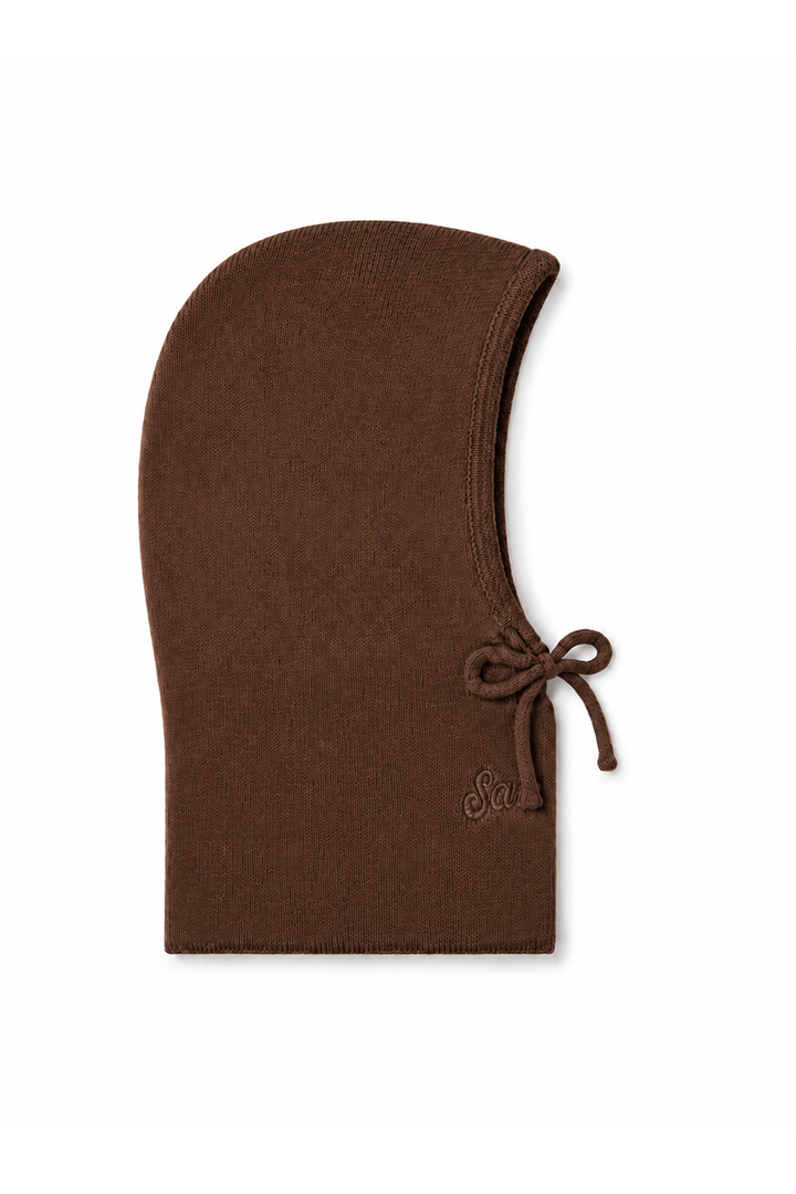 Ribbed Balaclava brown