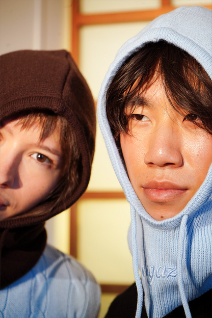 Ribbed Balaclava baby blue