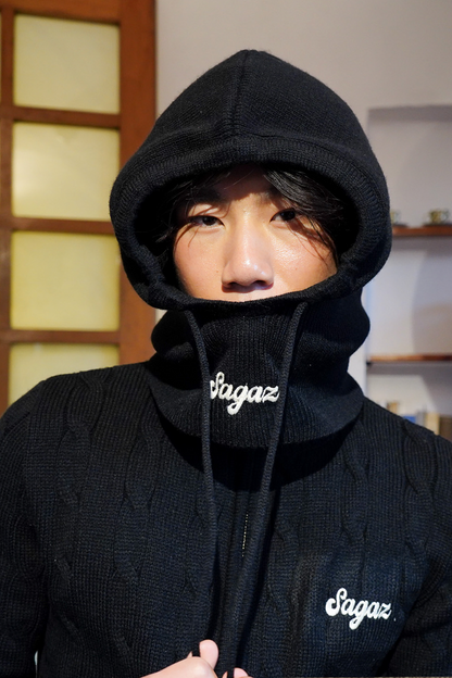 Ribbed Balaclava black