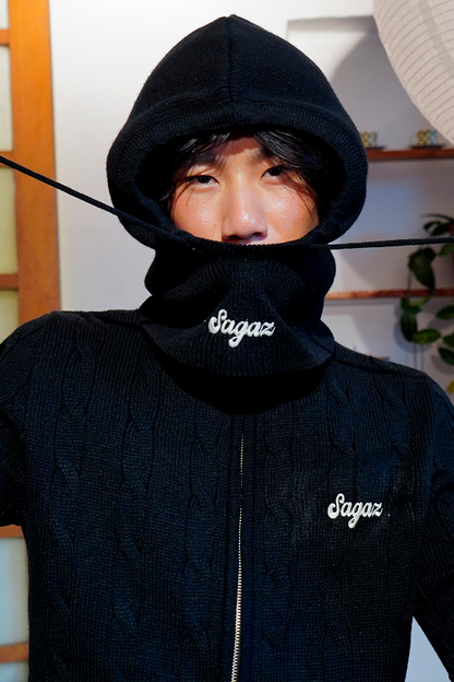 Ribbed Balaclava black