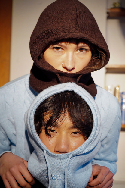 Ribbed Balaclava brown