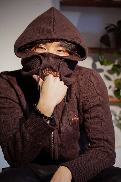 Musubi Zip Sweater brown