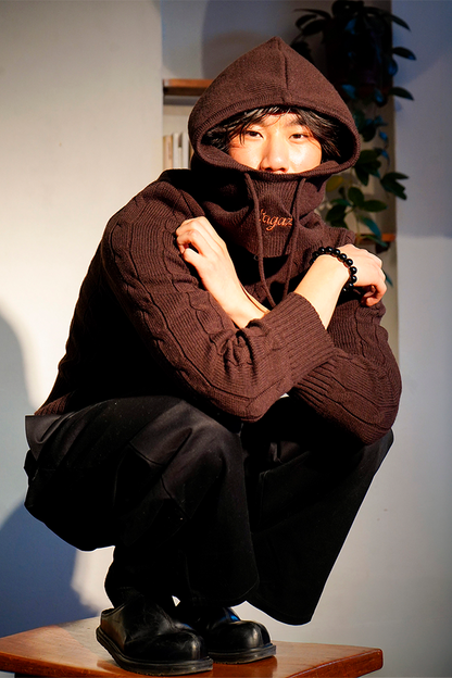 Musubi Zip Sweater brown