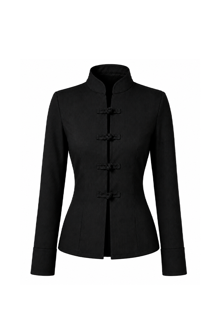 Tailored "Knot" Shirt  Black
