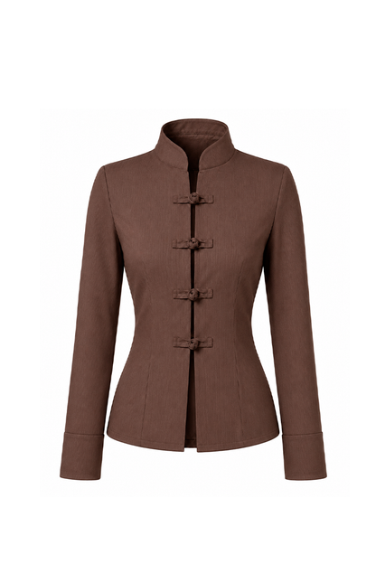 Tailored "Knot" Shirt  Brown