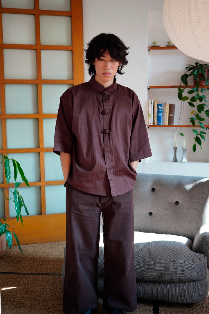 Oversize "Knot" Shirt brown