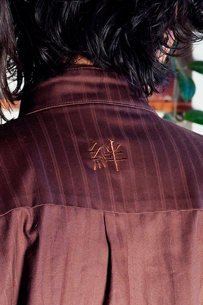 Oversize "Knot" Shirt brown
