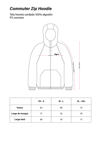 Commuter Zip Hoodie Café